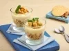 Postre de manzana y galletas