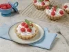 Tartaletas de vainilla con frambuesas
