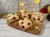 Blondies con Frambuesas