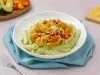 Pasta con Salsa de Aguacate y Pollo