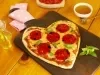 Pizza de corazón