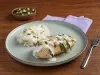 Abanico de Pollo relleno de Rajas con Crema