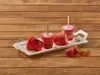 Paletas de fresa con chamoy