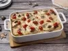 Gratín de Papas, Nuez y Pasitas