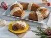 Rosca de Reyes de Chocolate con Mazapán