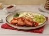 Rollo de Carne con Salsa de Guajillo