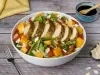 Ensalada de Pollo, Mango y Queso de Cabra
