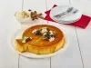 Flan de arroz con leche y nuez