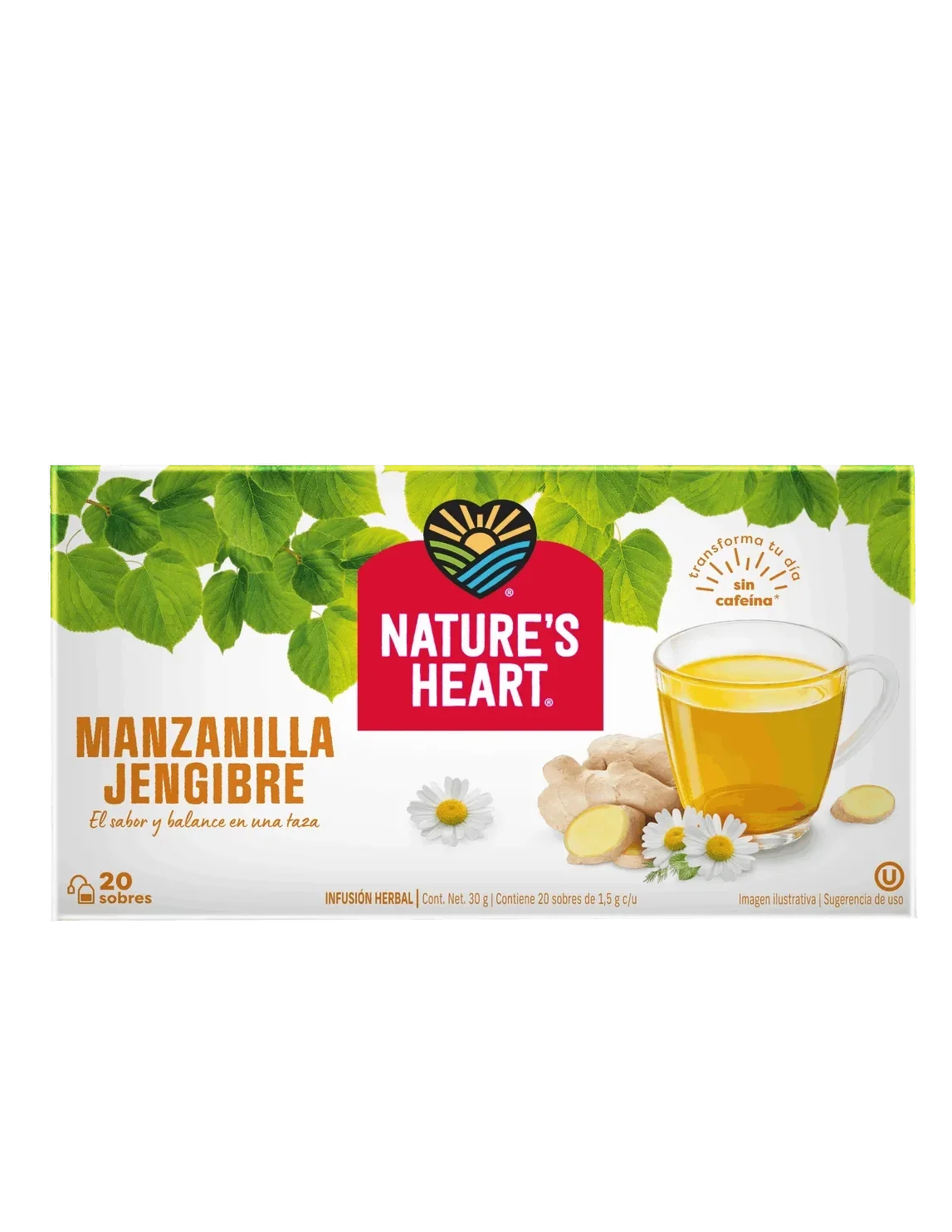 Nature's Heart® Té Manzanilla Jengibre