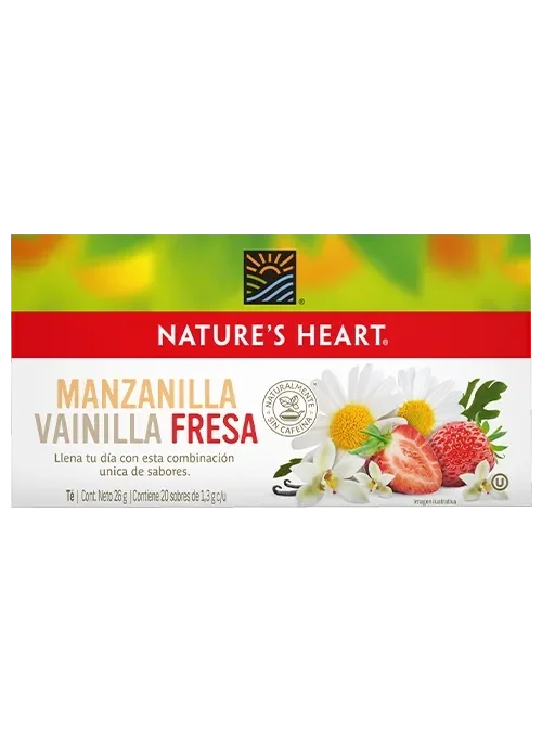 Nature's Heart® Té Manzanilla Vainilla y Fresa