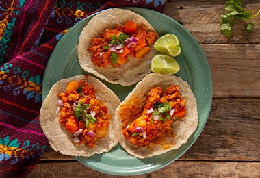 Tacos de carne. Tacos de carne. Comida mexicana.